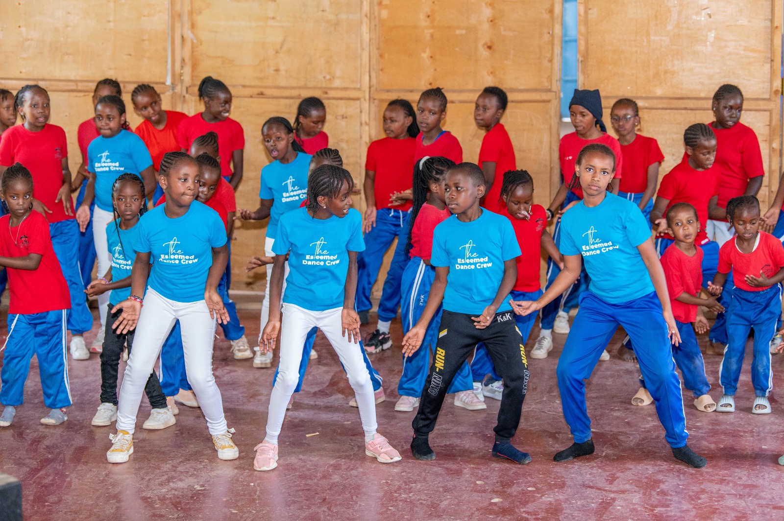 Learners participating in a music and dance showcase